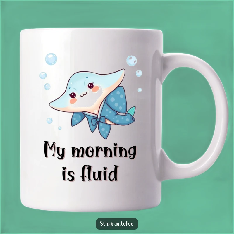 Funny Stingray Kimono Mug - Playful Ocean Creature Gift