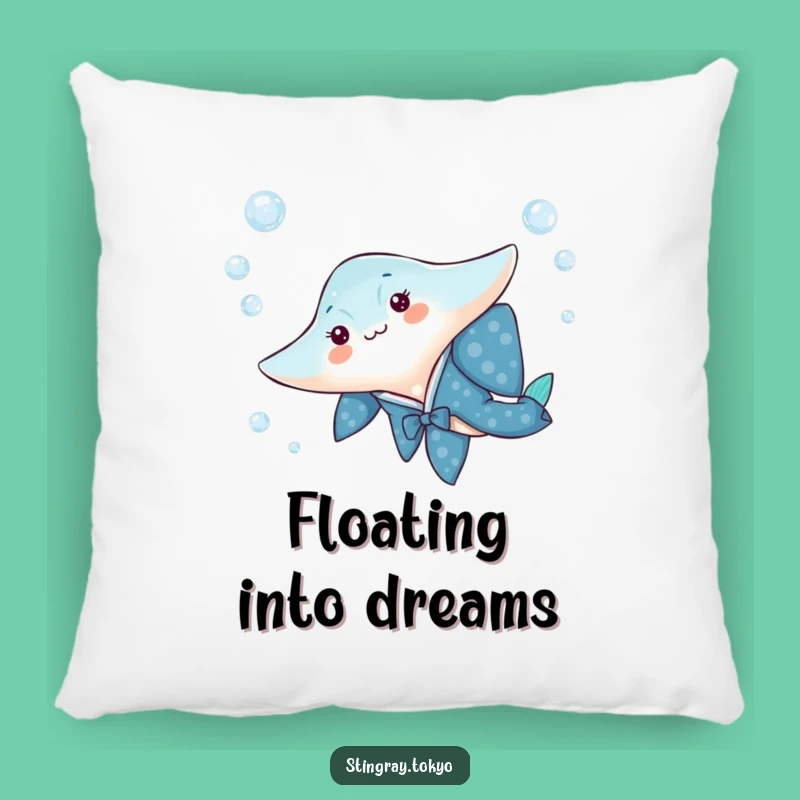 Funny Stingray Kimono Pillow - Cozy Ocean Creature Cushion