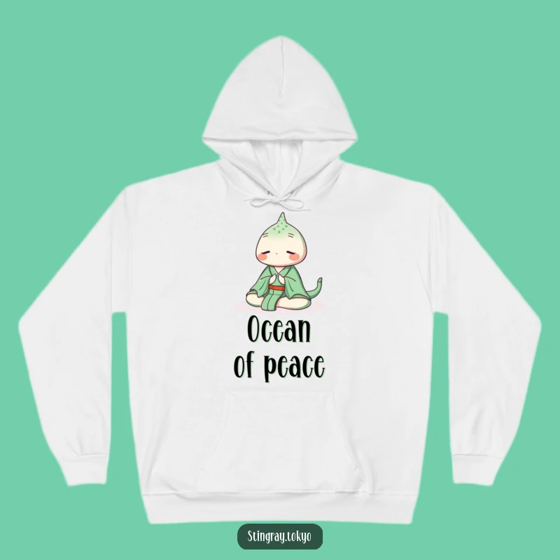 Funny Stingray Zen Hoodie: Cozy Ocean Apparel for Peaceful Wearers