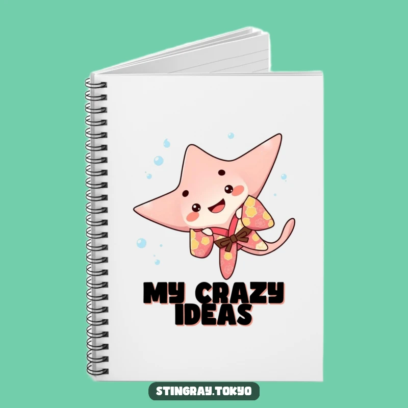 Funny Stingray Flip Notebook: Playful Ocean Journal for Active Ideas