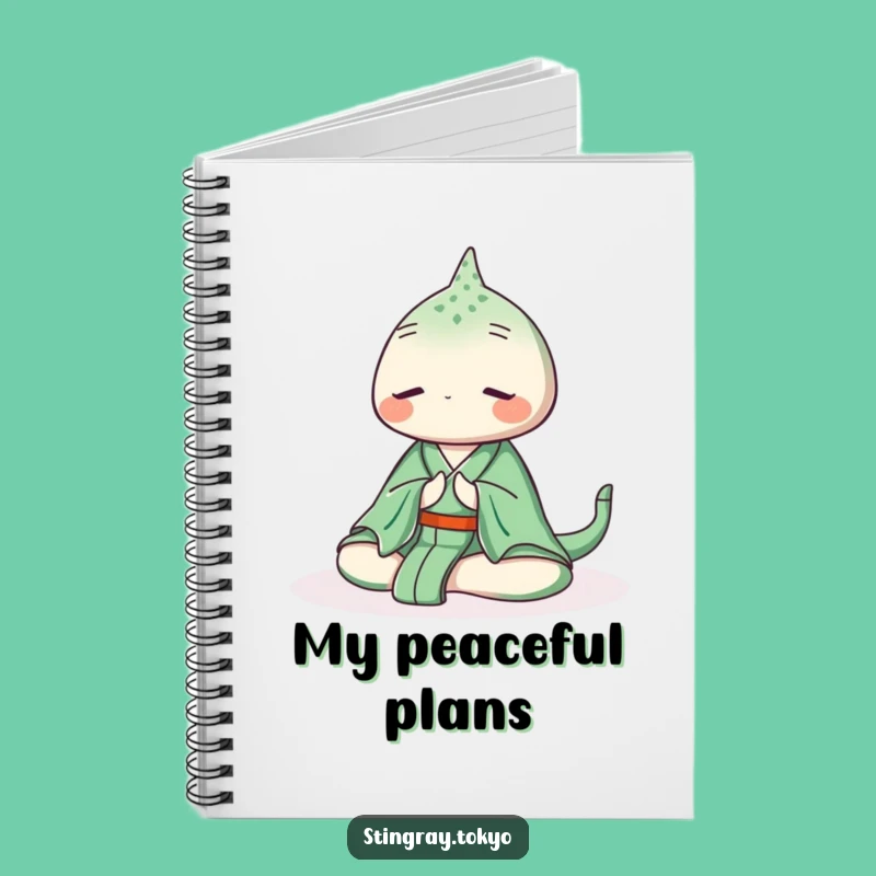 Funny Stingray Zen Notebook: Peaceful Ocean Journal for Mindful Notes