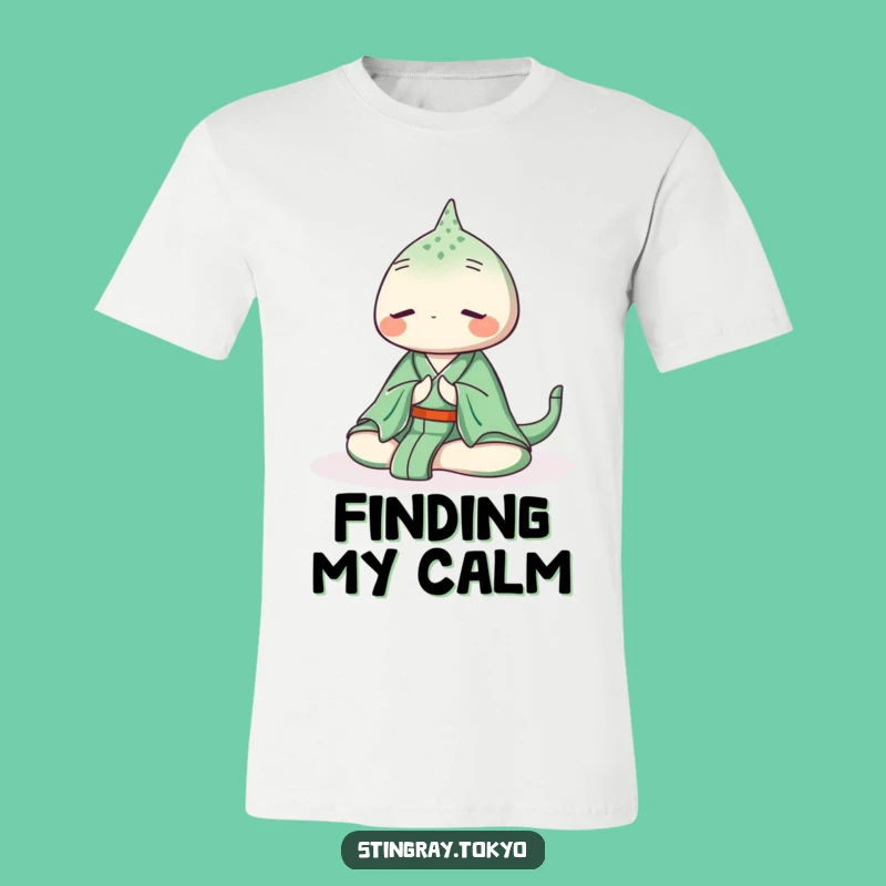 Funny Stingray Zen T-Shirt: Peaceful Ocean Apparel for Calm Souls